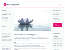 Tablet Screenshot of amalielaegerne.dk
